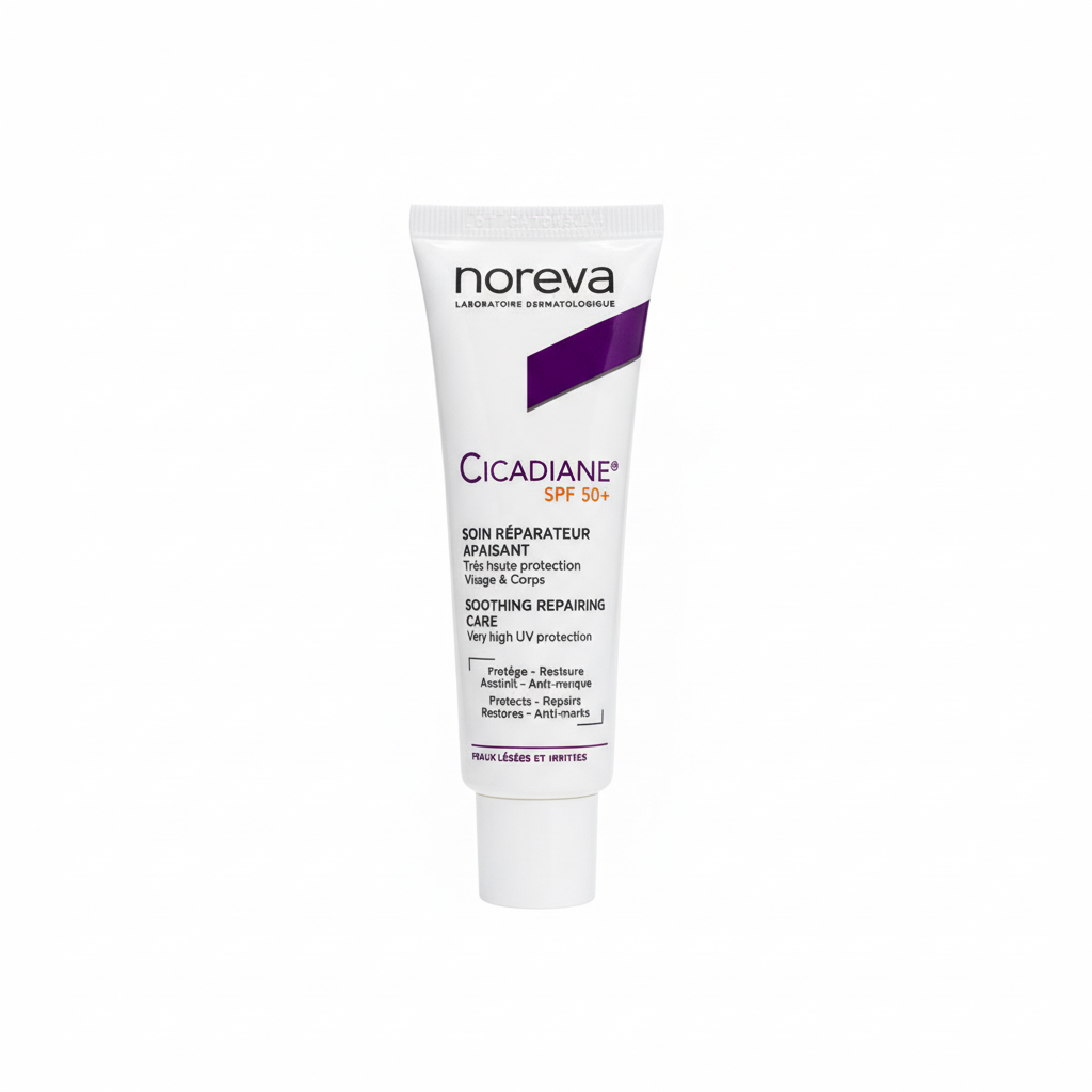 Cicadiane SPF50+ Soothing Repairing Care — Noreva | كريم الترميم والتلطيف مع واقي من الشمس SPF 50+ للبشرة المتضررة والحساسة