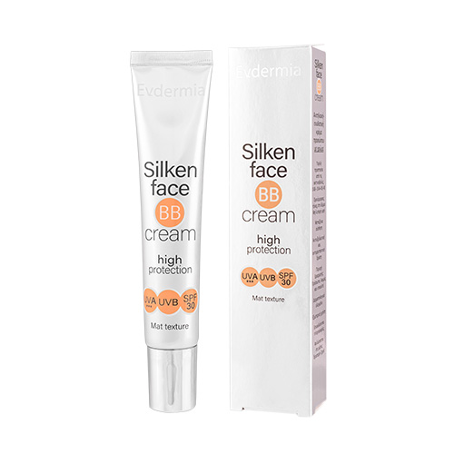 Silken Face BB Cream SPF 30 high protection — Evdermia | كريم BB ملون بلمسة حريرية وواقي شمس عالي الحماية