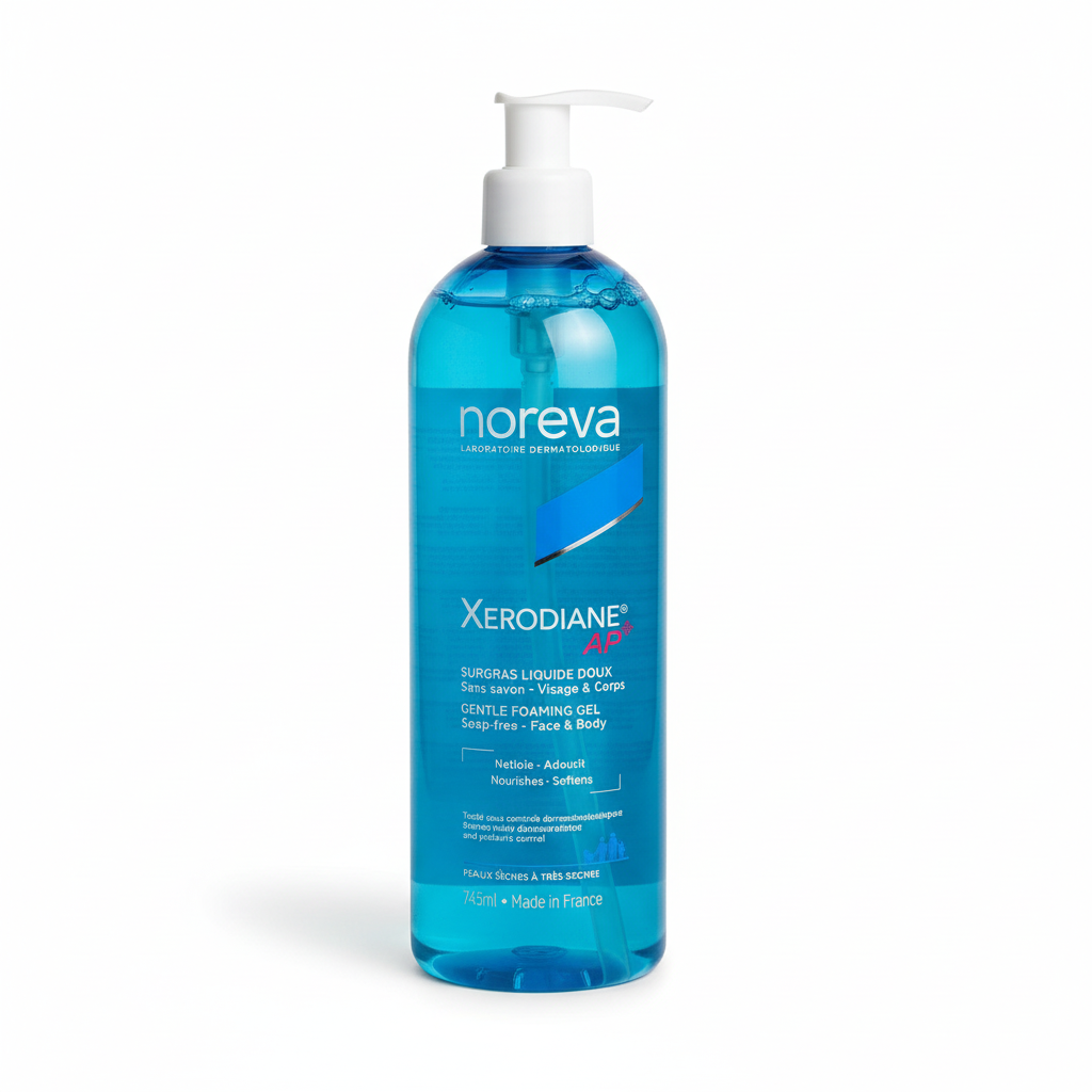 Xerodiane AP+ Gentle Foaming Gel — Noreva | جل التنظيف الرغوي اللطيف والمعوض للدهون للبشرة الجافة جداً والمعرضة للإكزيما