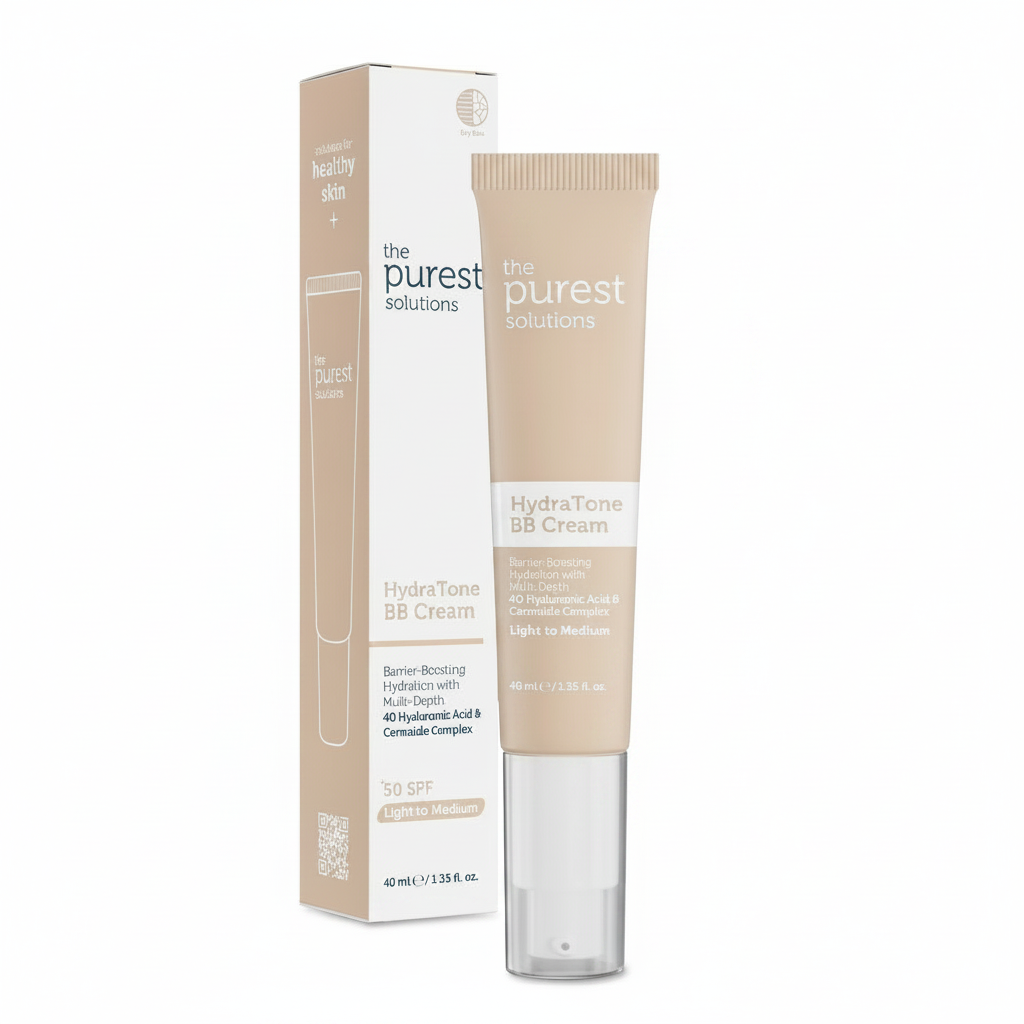 Hydratone BB Cream SPF50+ — The Purest Solutions | كريم بي بي هايدراتون للترطيب العميق، التغطية الطبيعية والوقاية العالية من الشمس SPF 50+ (للبشرة الجافة والعادية)