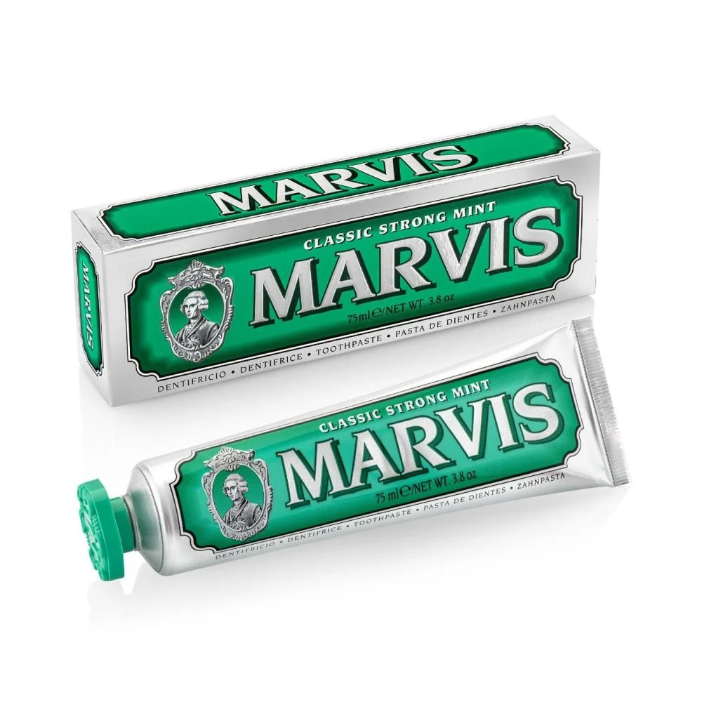Classic Strong Mint — Marvis | معجون أسنان بنكهة النعناع القوي المنعشة