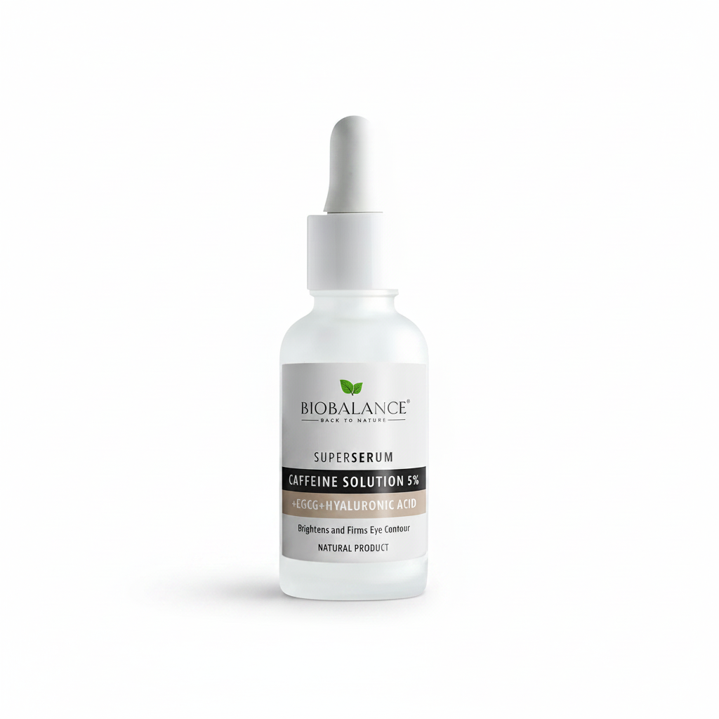 SuperSerum Caffeine solution 5% — BioBalance | سيروم كافيين لتخفيف الهالات والانتفاخ حول العيون