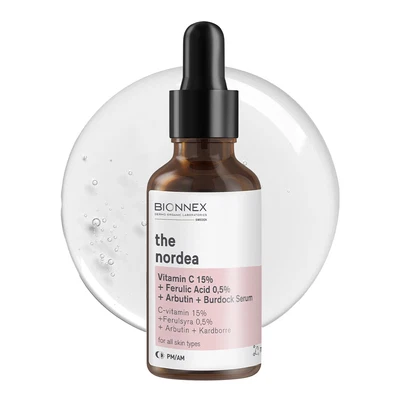 Bionnex The Nordea Vitamin C 15% Serum — Bionnex | سيروم فيتامين سي 15% مع حمض الفيروليك والبردوك