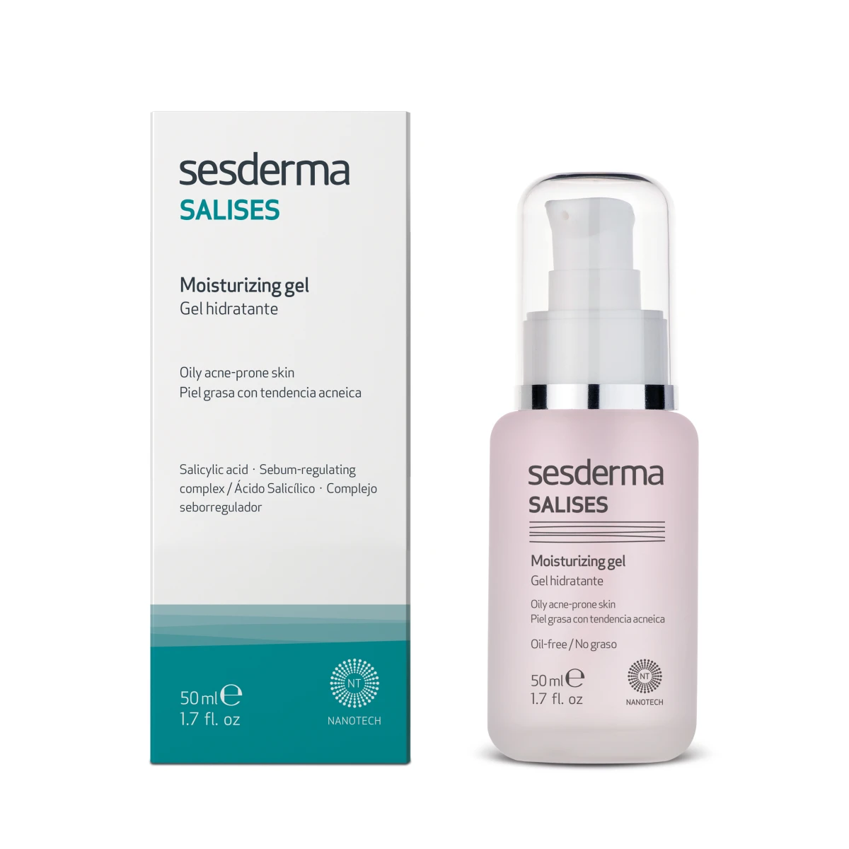 Salises Moisturizing Gel — Sesderma | جل ساليسيس المرطب بحمض الساليسيليك للبشرة الدهنية، المختلطة والمعرضة لحب الشباب