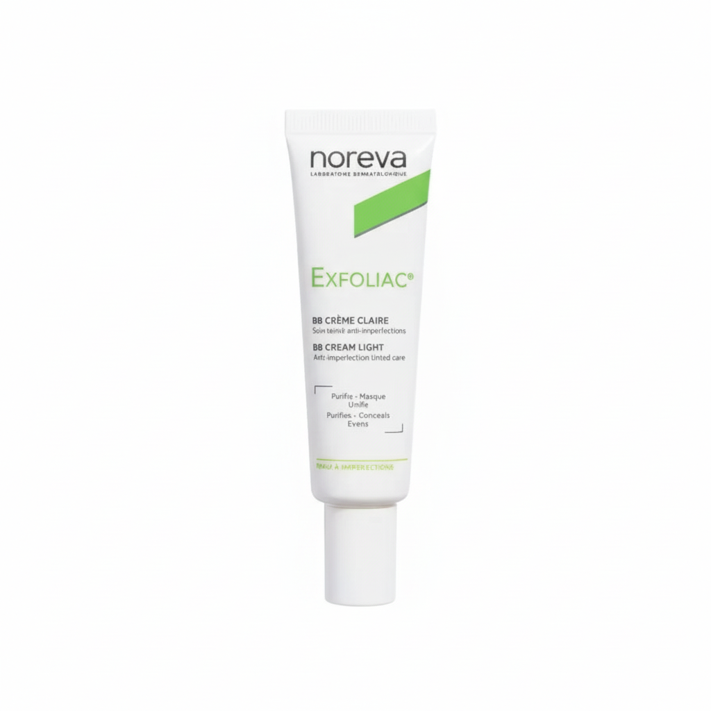 Exfoliac BB Cream (Light) — Noreva |كريم بي بي الملون المنظم للدهون والمضاد للبثور (الدرجة الفاتحة)