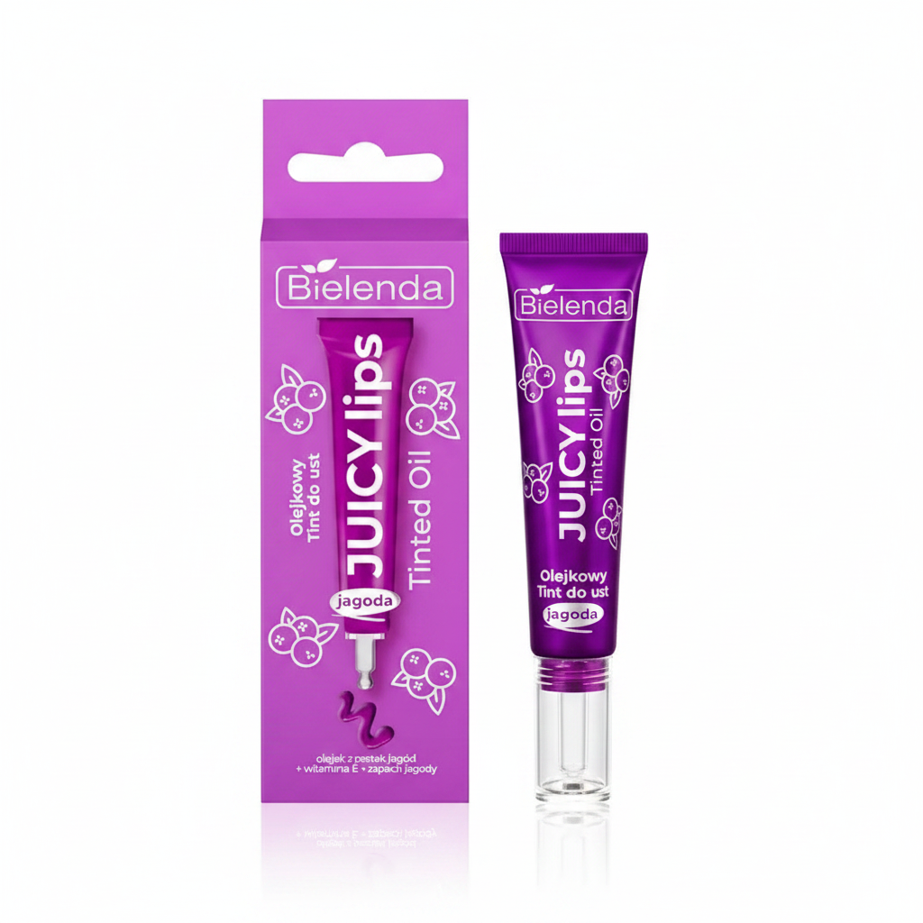 Bielenda Juicy Tint Lip Oil (Jagoda) — Bielenda | تينت زيت للشفاه برائحة التوت الأزرق