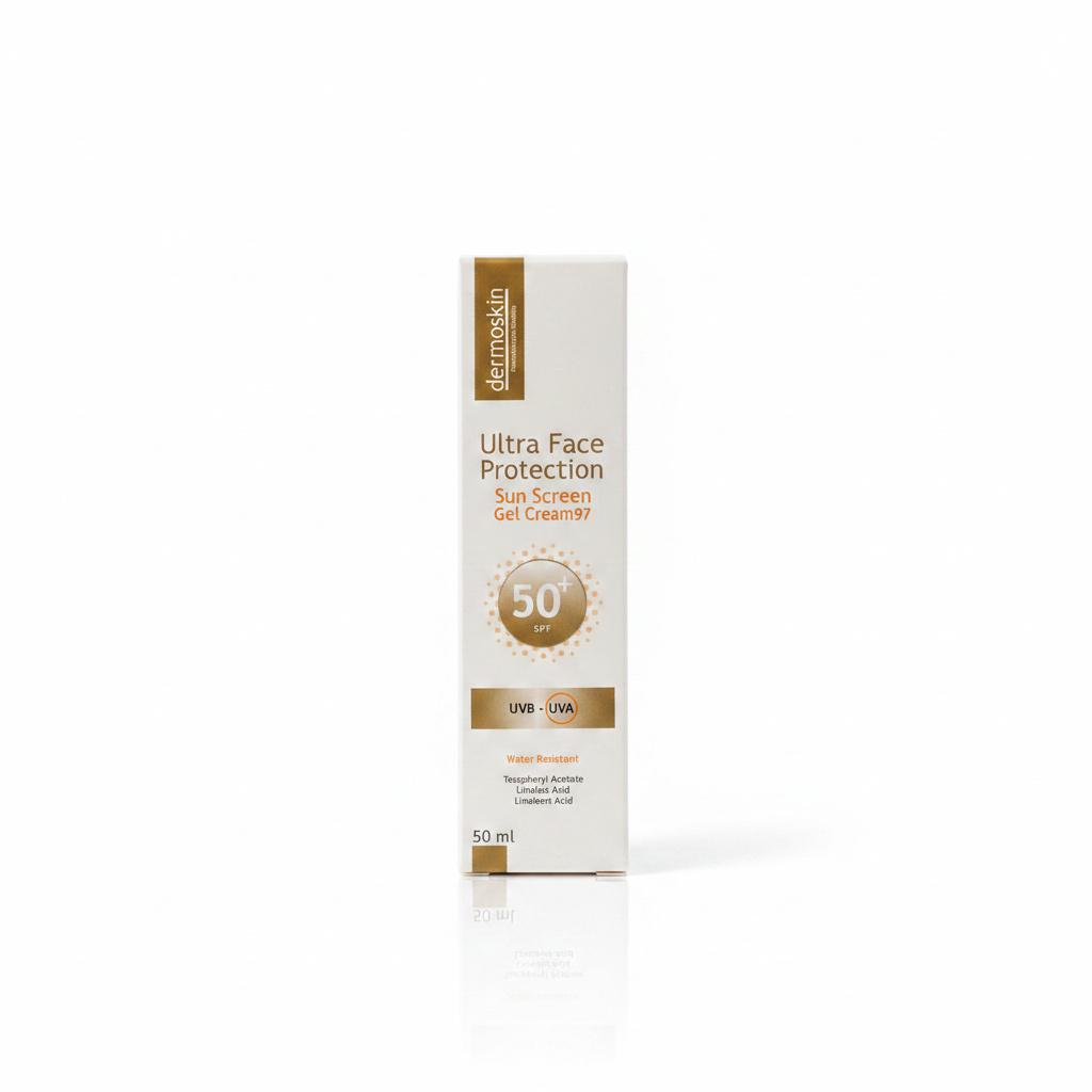 Ultra Face Sunscreen SPF 50+ gel cream97 — Dermo Skin | واقي شمس للوجه عالي الحماية