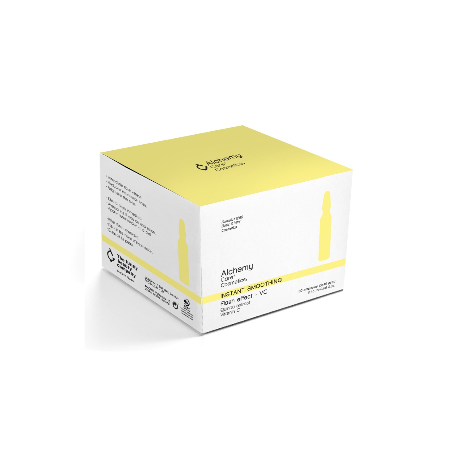 Flash effect - VC Vitamin C / Quinoa extract — Alchemy Care Cosmetics | امبولات شد البشرة واشراقها