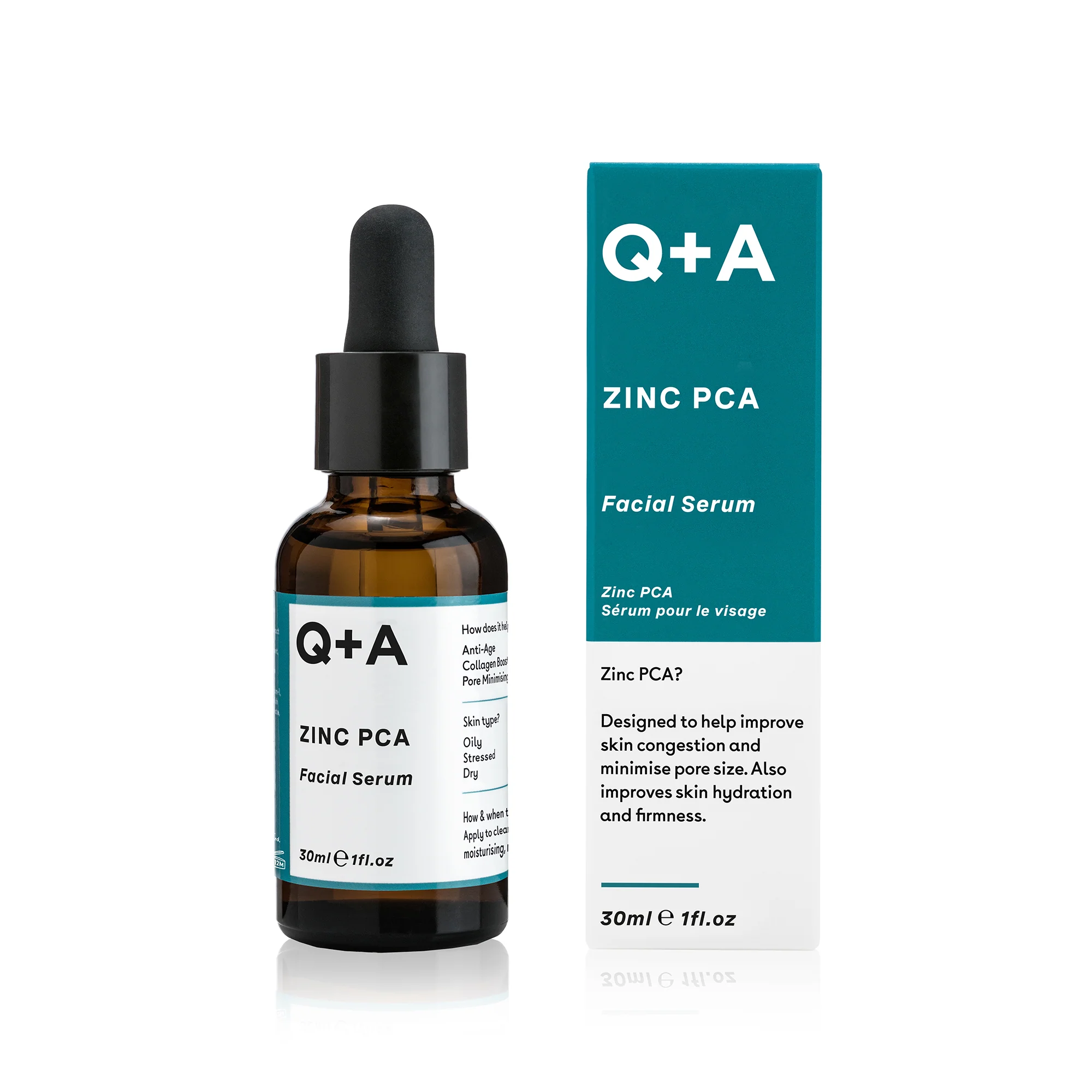 Zinc PCA Facial Serum — Q+A | سيروم الزنك PCA للوجه للتحكم بالزيوت، تضييق المسام وتنقية البشرة