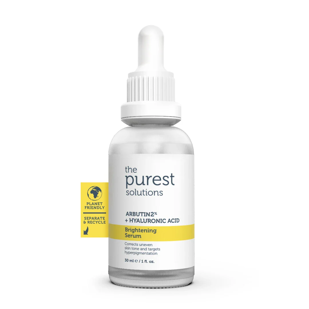 Brightening Serum Arbutin2% + Hyaluronic Acid — The Purest Solutions | سيروم الألفا أربوتين 2% وحمض الهيالورونيك لتفتيح البشرة، علاج التصبغات وتوحيد اللون
