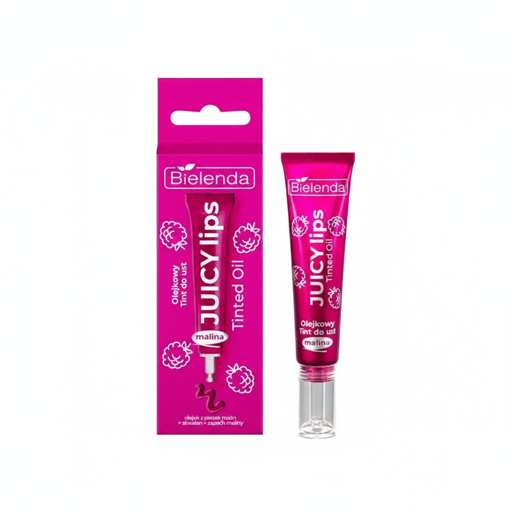 Bielenda Juicy Tint Lip Oil (Malina) — Bielenda | تينت زيت للشفاه برائحة الفراولة