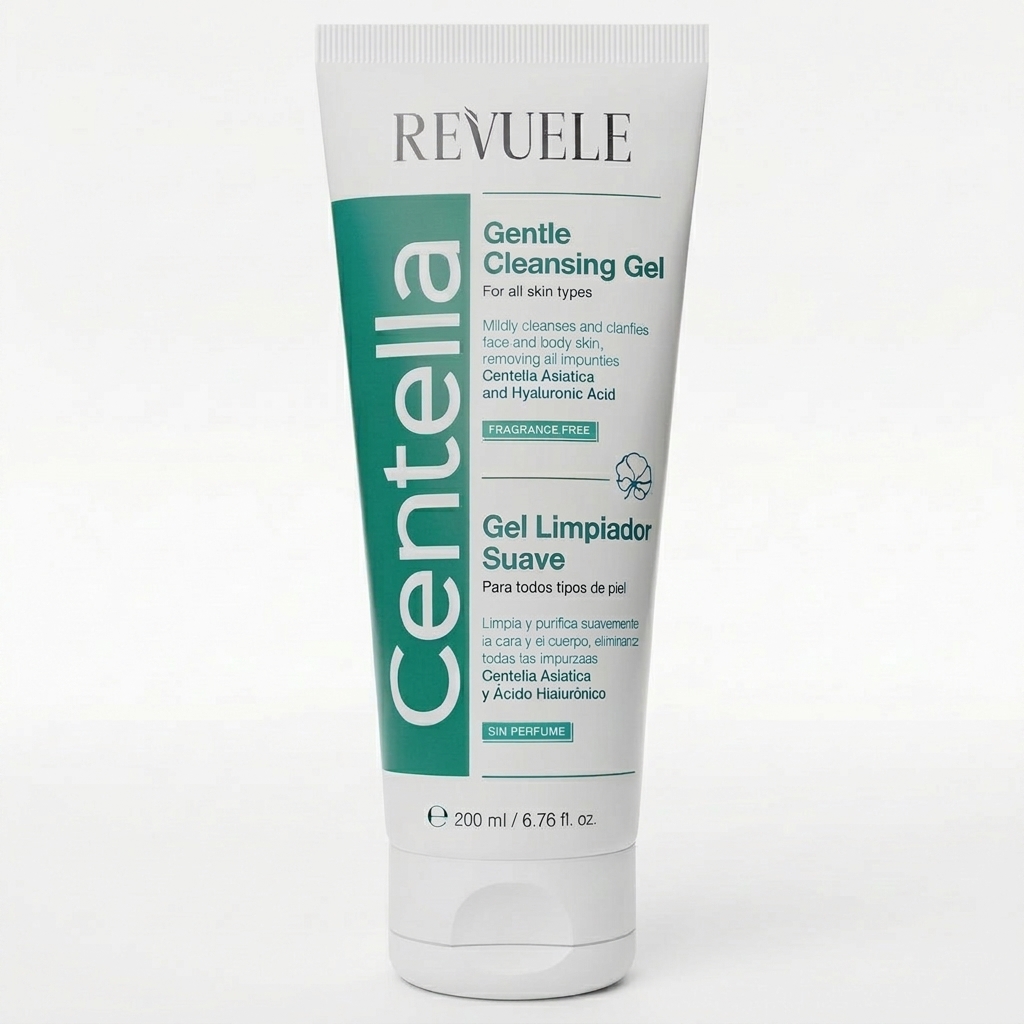 Centella Gentle Cleansing Gel — Revuele | جل التنظيف اللطيف بسينتيلا أسياتيكا لتهدئة البشرة، تنقية المسام والترطيب