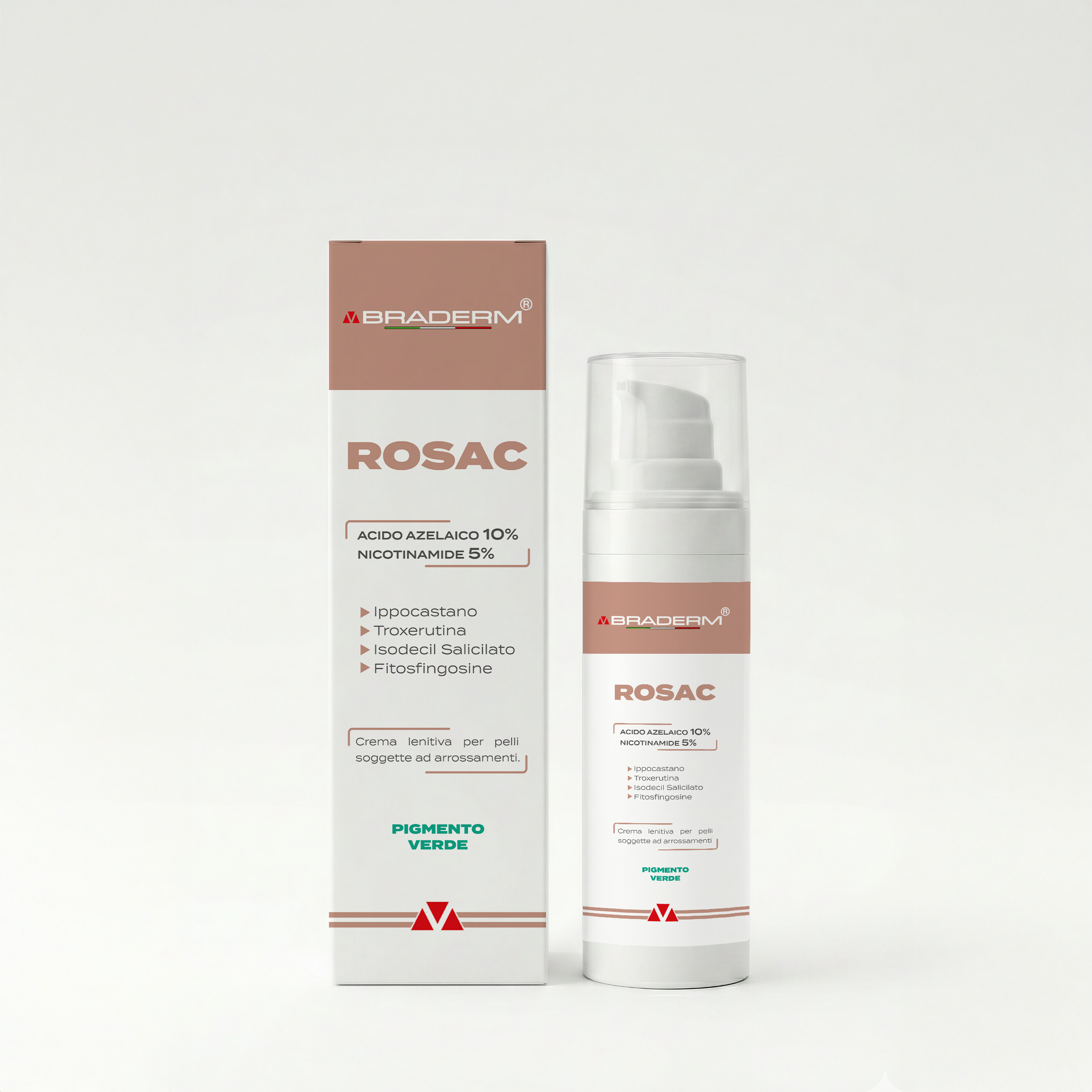 Braderm Rosac — Braderm | كريم علاج وتهدئة الاحمرار والبشرة المعرضة للوردية