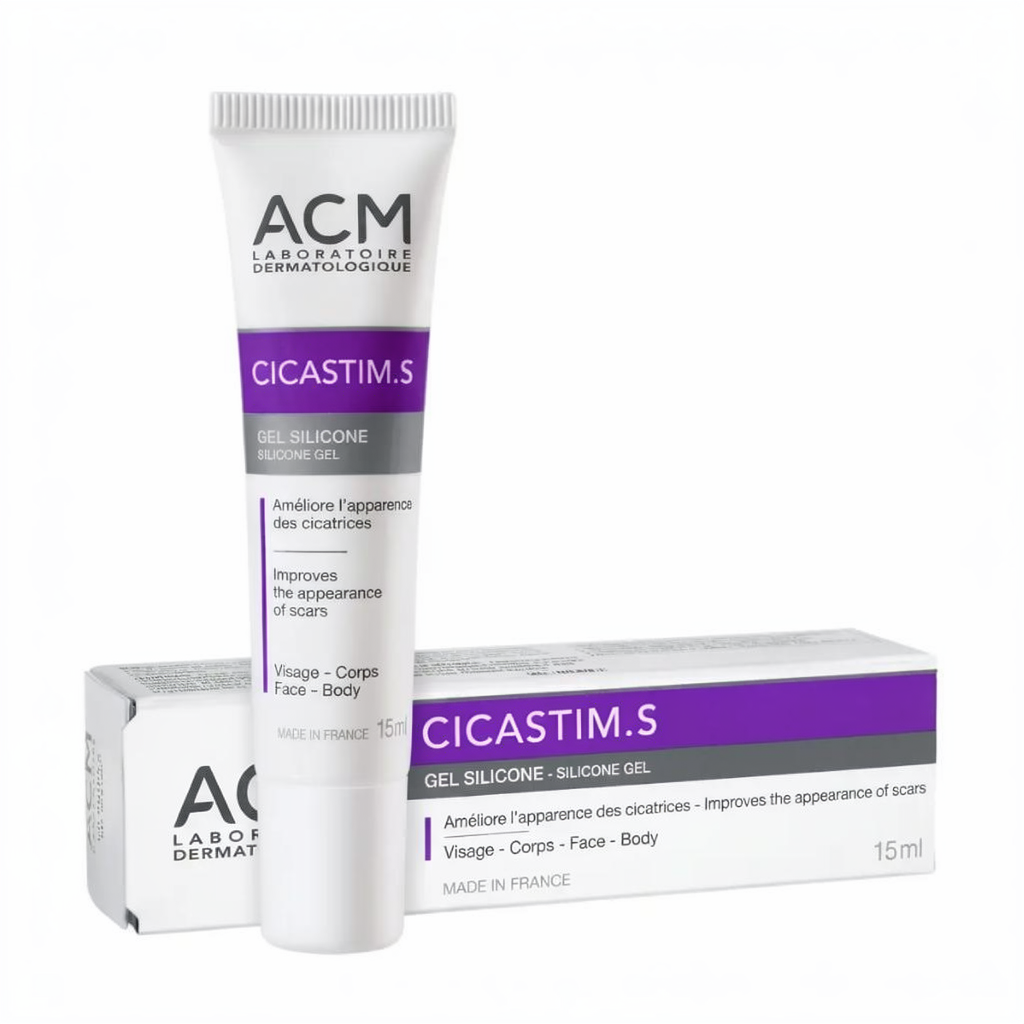 ACM Cicastim.S Silicone Gel — ACM Laboratoire Dermatologique | جل سيليكون لتحسين مظهر الندبات (للوجه والجسم)