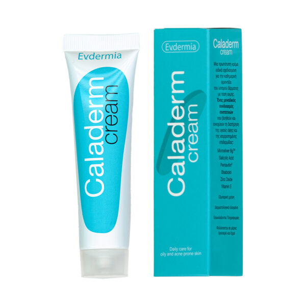 Caladerm Cream — Evdermia | كريم يومي للبشرة الدهنية (Microsilver/Salicylic)