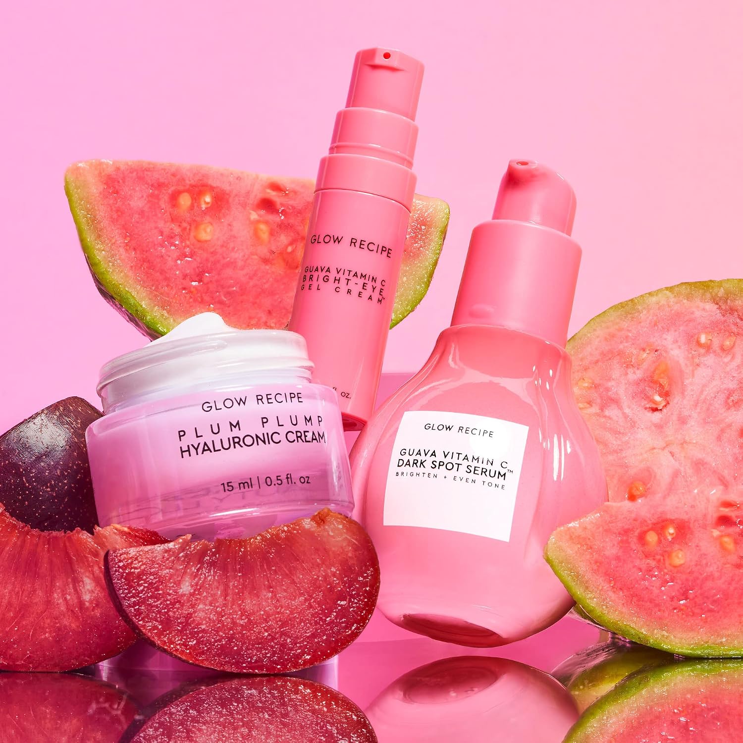 You're a bright light Collection — Glow Recipe | Guava Vitamin C , Guava Bright Eye , Plump Plump Cream