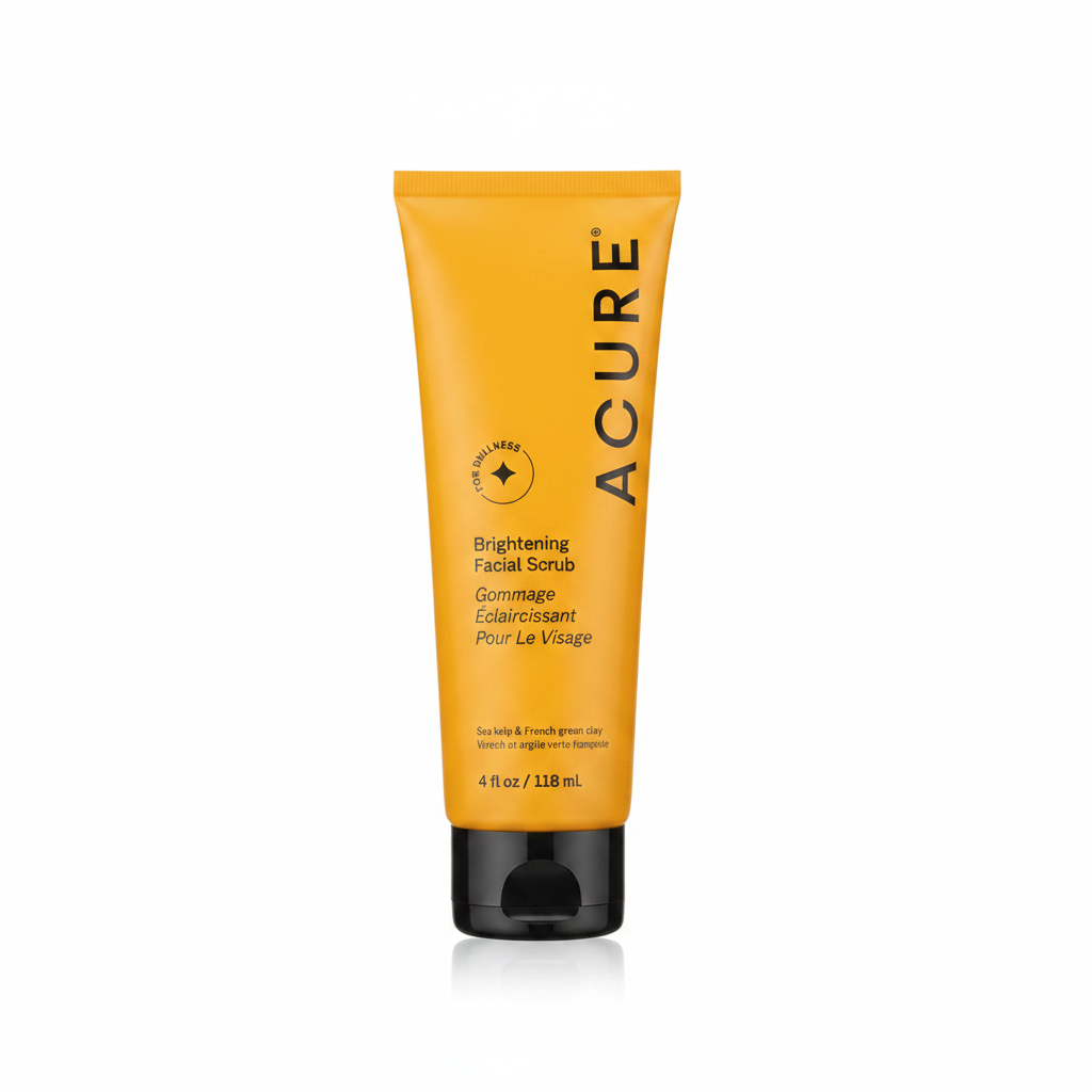 ACURE Brightening Facial Scrub — ACURE | مقشر للوجه لتفتيح البشرة (مع طحالب البحر والطين الأخضر)