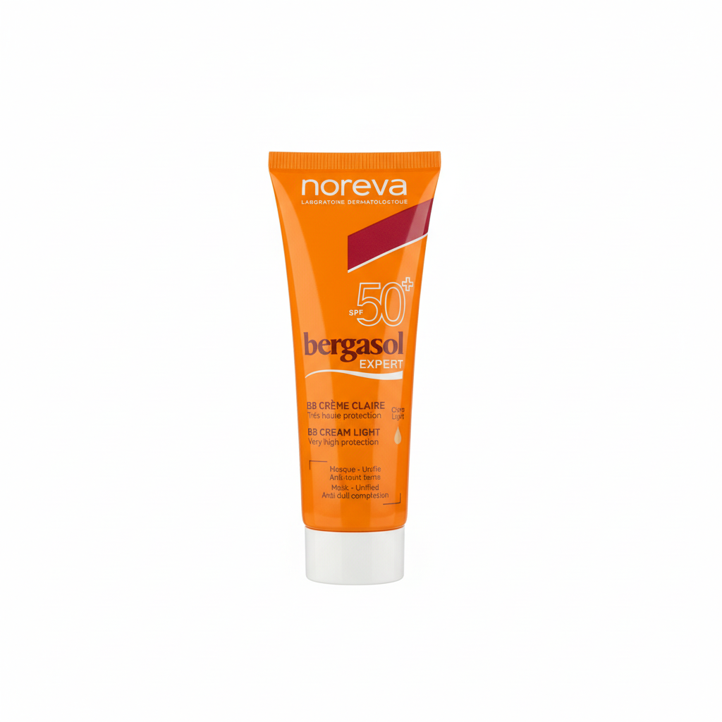 Bergasol Expert BB Cream Light SPF50+ — Noreva | واقي شمس كريم بي بي الملون للوقاية من الشمس والتغطية التجميلية (الدرجة الفاتحة) SPF 50+