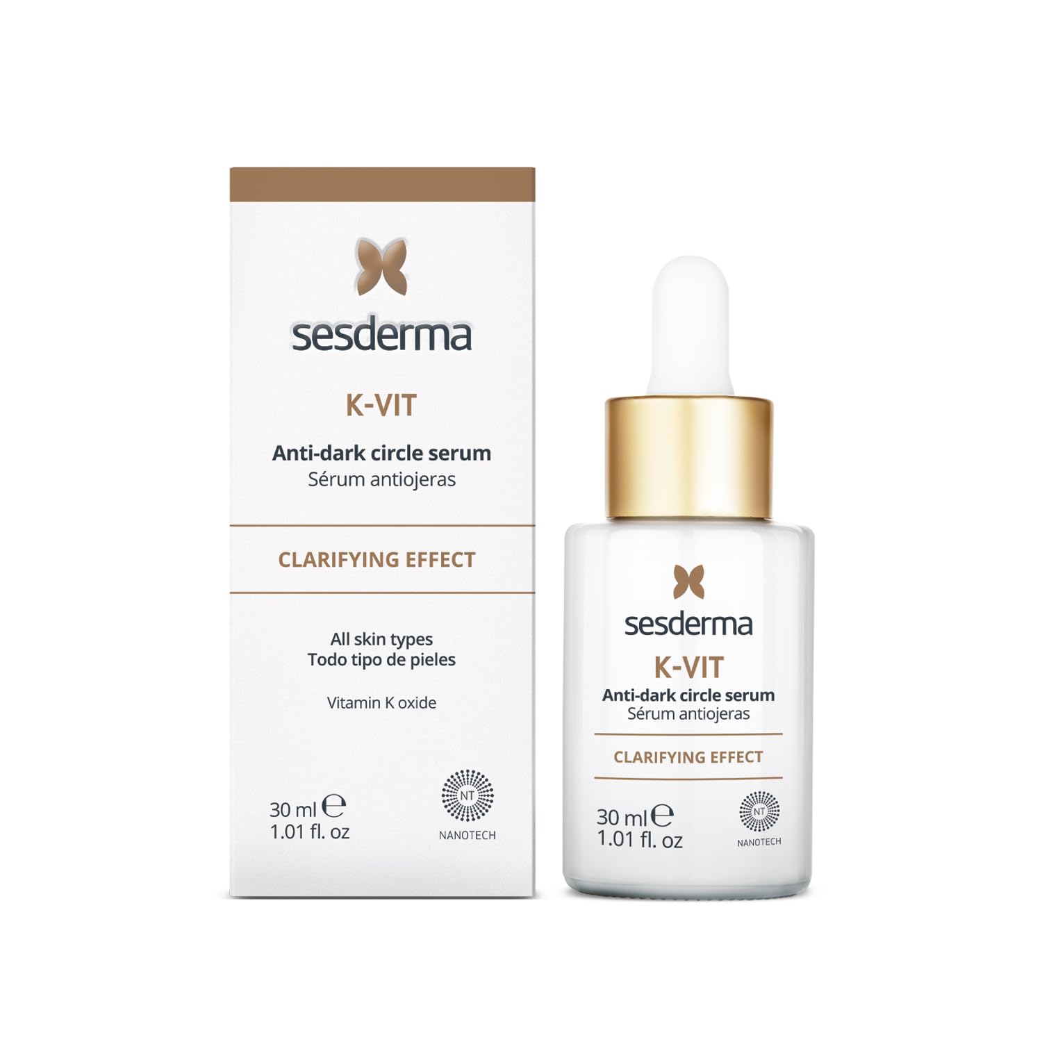 K-VIT Anti-Dark Circle Serum — Sesderma | سيروم كاي-فيت بفيتامين K لعلاج الهالات السوداء، تقليل الانتفاخات وترميم محيط العين
