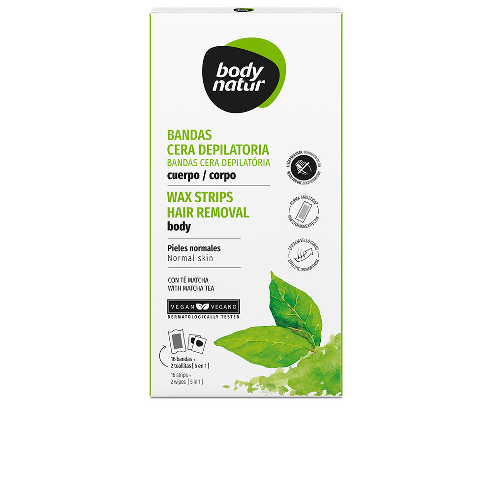 Body Natur Hair Removal Wax Strips (Matcha Tea) — Body Natur | شمع للجسم بخلاصة شاي الماتشا