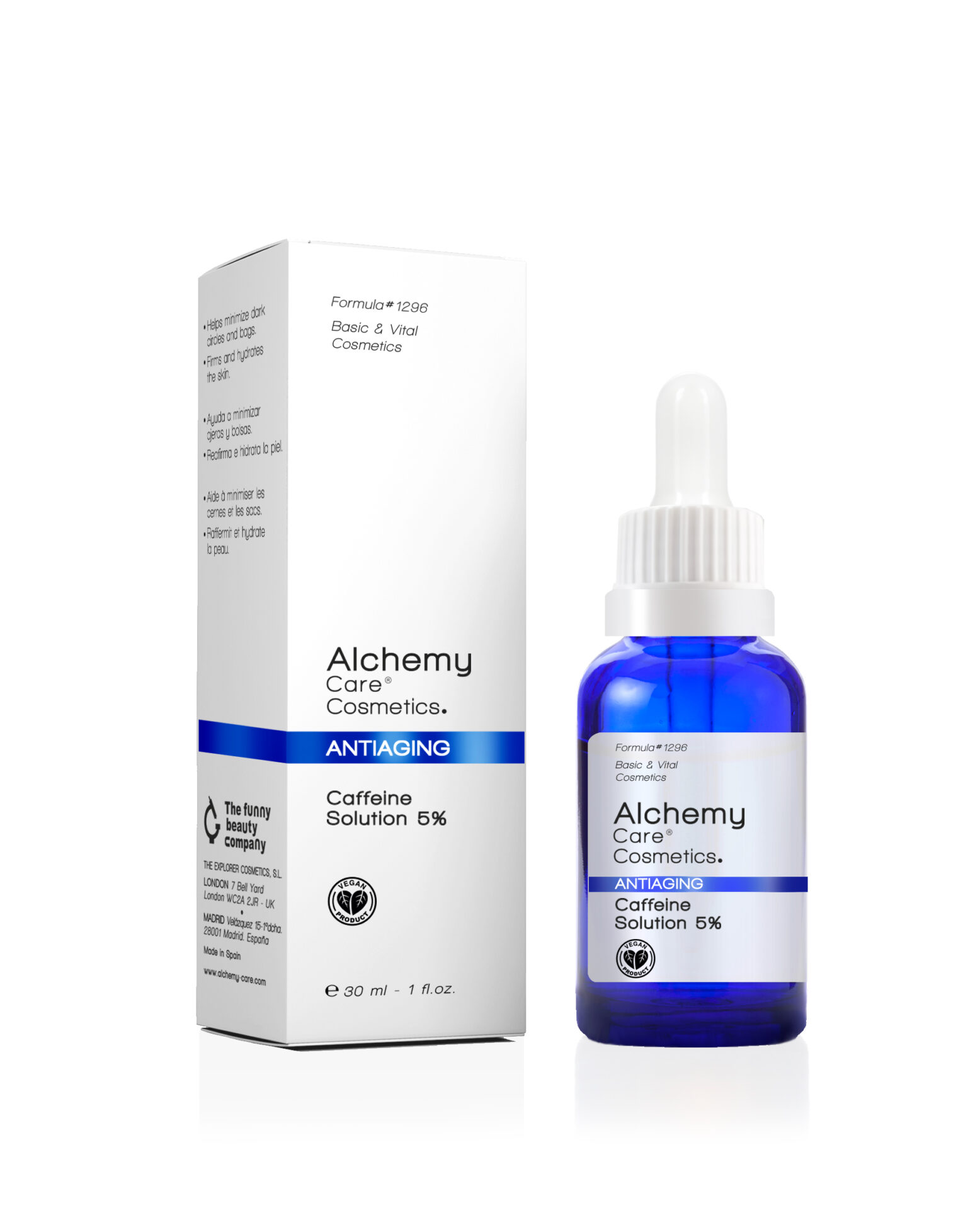 Caffeine solution 5% — Alchemy Care Cosmetics | سيروم للهالات السوداء والانتفاخات وشد البشرة